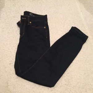 J.Crew Deep Blue Wash Toothpick Jeans